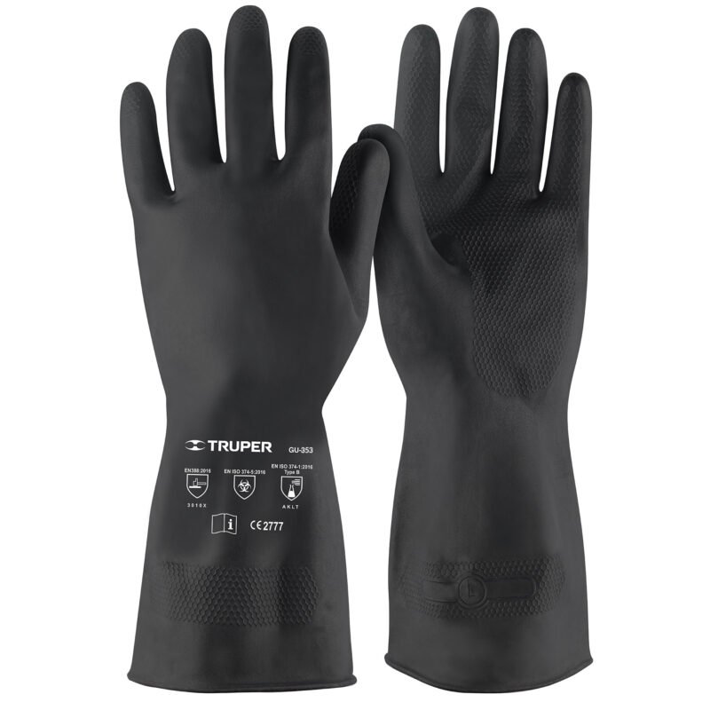 Código: 14267 Guantes de látex para pintor, G, TRUPER GU-353