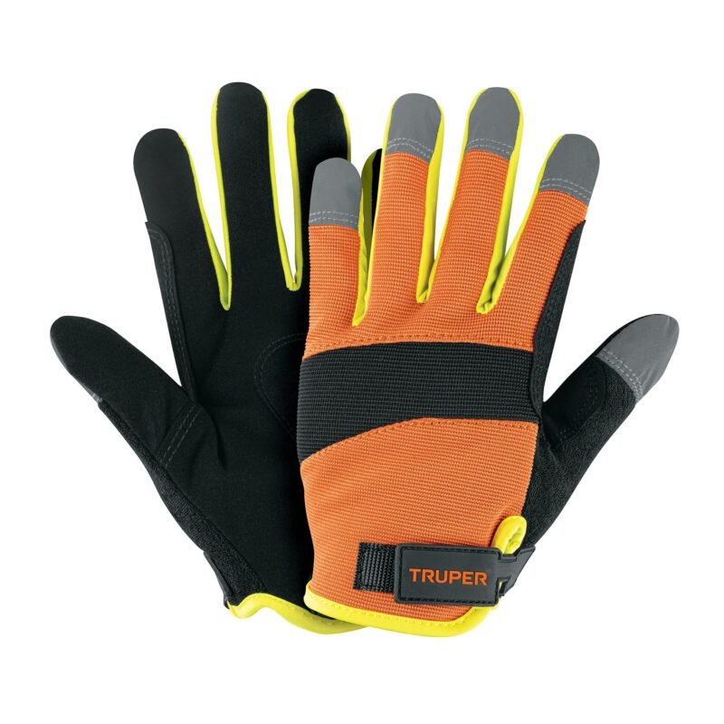 Código: 10849 Guantes para mecánico, alta visibilidad, TRUPER GU-625