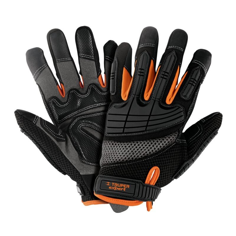 GU-665.jpg Código: 15158 Guantes para mecánico con protección anti-impacto, TRUPER GU-665