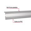 Código: 49884 Guardapolvo automático 100 cm aluminio, HERMEX GUPO-100AA