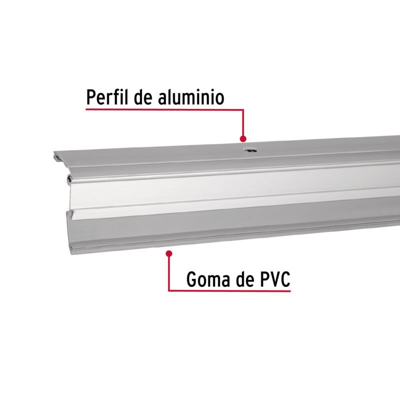 GUPO-100AAFC1.jpg Código: 49884 Guardapolvo automático 100 cm aluminio, HERMEX GUPO-100AA