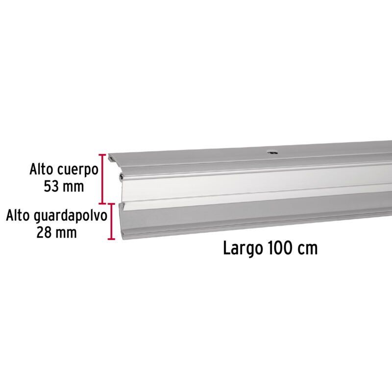 GUPO-100AAFC2.jpg Código: 49884 Guardapolvo automático 100 cm aluminio, HERMEX GUPO-100AA