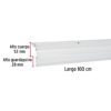 Código: 49889 Guardapolvo automático 100 cm blanco, HERMEX GUPO-100AB