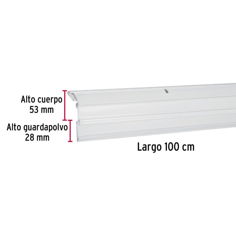 GUPO-100ABFC2.jpg Código: 49889 Guardapolvo automático 100 cm blanco, HERMEX GUPO-100AB