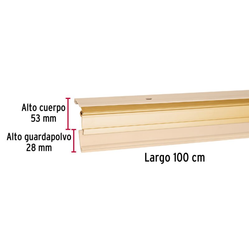 GUPO-100ADFC2.jpg Código: 49882 Guardapolvo automático 100 cm dorado, HERMEX GUPO-100AD