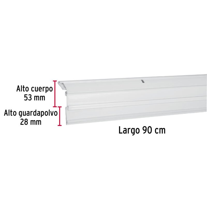 GUPO-90ABFC2.jpg Código: 49888 Guardapolvo automático 90 cm blanco, HERMEX GUPO-90AB