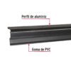 Código: 49890 Guardapolvo automático 90 cm negro, HERMEX GUPO-90AN