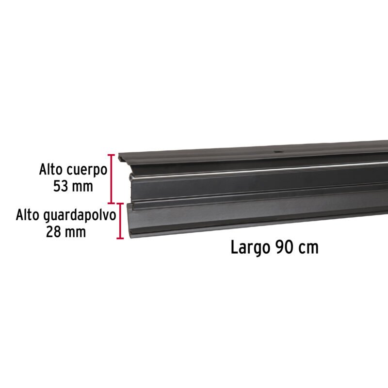 GUPO-90ANFC2.jpg Código: 49890 Guardapolvo automático 90 cm negro, HERMEX GUPO-90AN