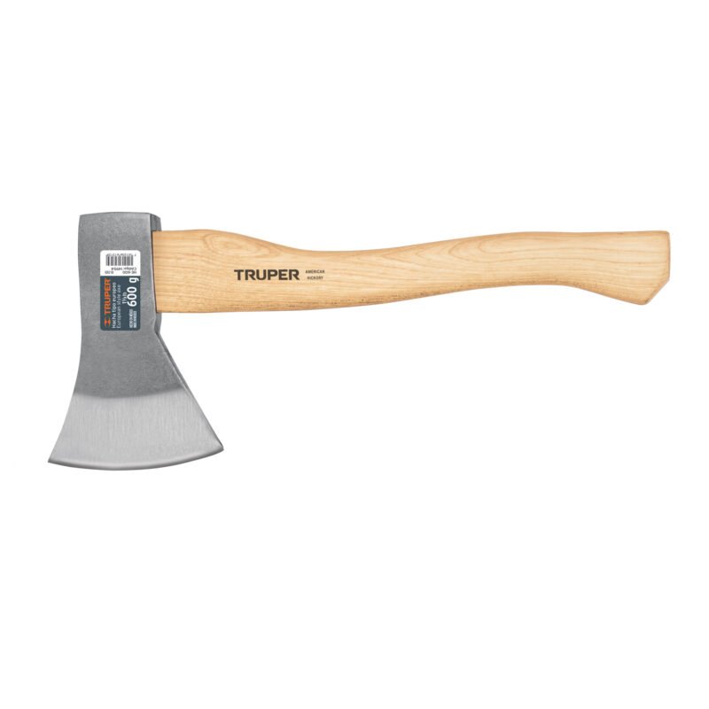 HE-600.jpg Código: 14954 Hacha europea, 600 g, mango hickory 14', Truper HE-600