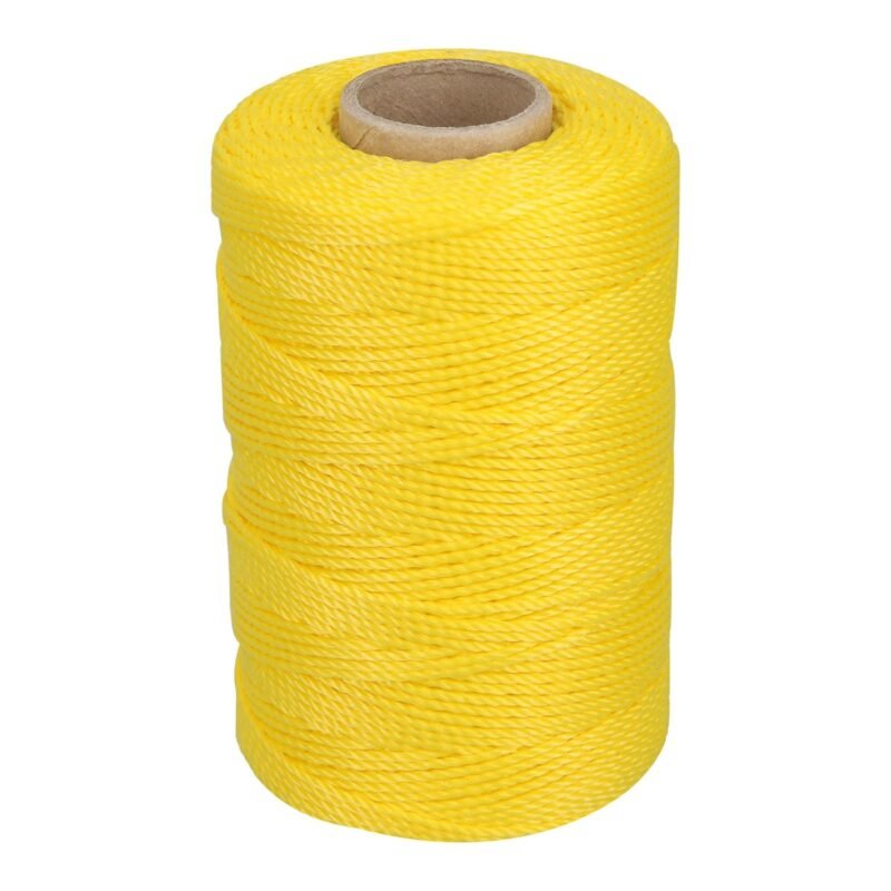 HIL-165A.jpg Código: 14052 Carrete con 165 m de hilo para albañil amarillo, Truper HIL-165A