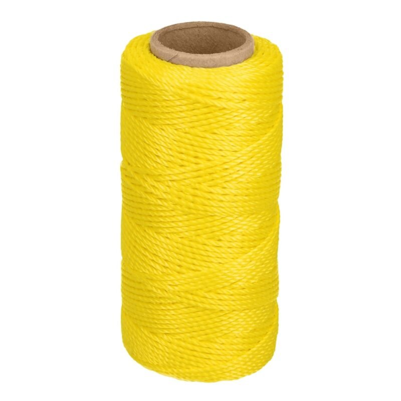 HIL-65A.jpg Código: 14045 Carrete con 65 m de hilo para albañil amarillo, Truper HIL-65A