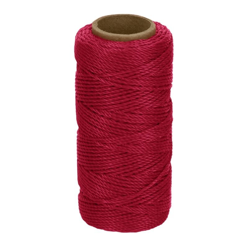 HIL-65R.jpg Código: 14046 Carrete con 65 m de hilo para albañil rojo, Truper HIL-65R