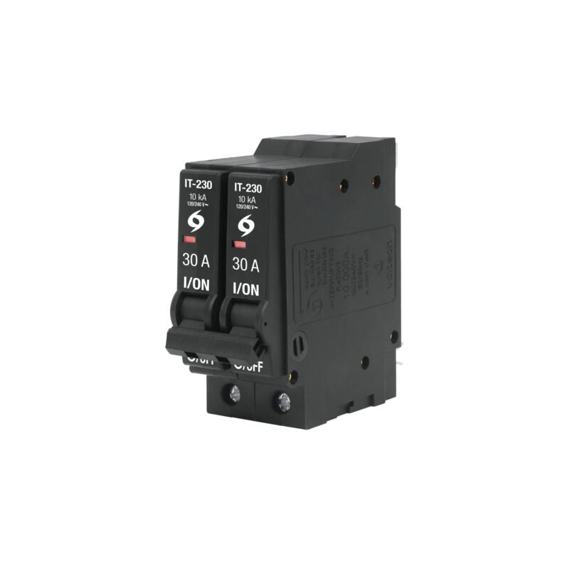 IT-230.jpg Código: 46705 Interruptor de 2 polos 30A, enchufable, VOLTECK IT-230