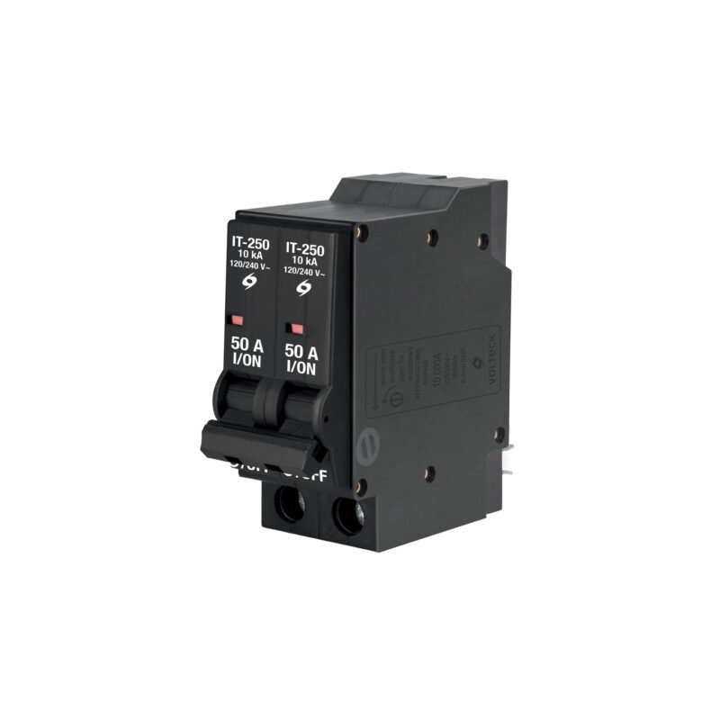 IT-250.jpg Código: 47512 Interruptor de 2 polos 50A, enchufable, VOLTECK IT-250