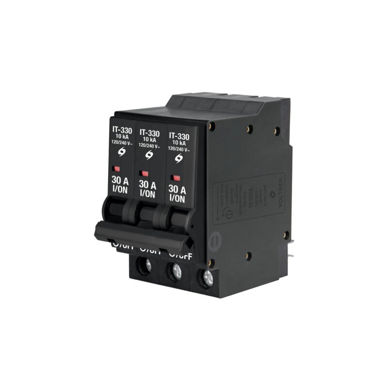 IT-330.jpg Código: 47515 Interruptor de 3 polos 30A, enchufable, VOLTECK IT-330