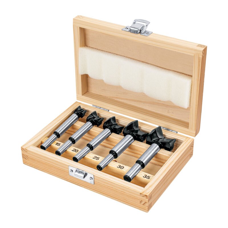 Código: 102373 Juego de 5 brocas forstner para madera, TRUPER JBFM-5