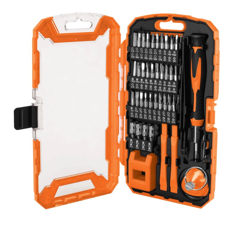 Código: 100373 Juego de 77 piezas para reparación de electrónica, Truper JGO-TEL-77