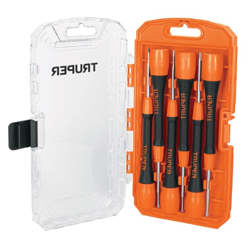 Código: 14202 Juego con 6 desarmadores de precisión, Truper JOY-6