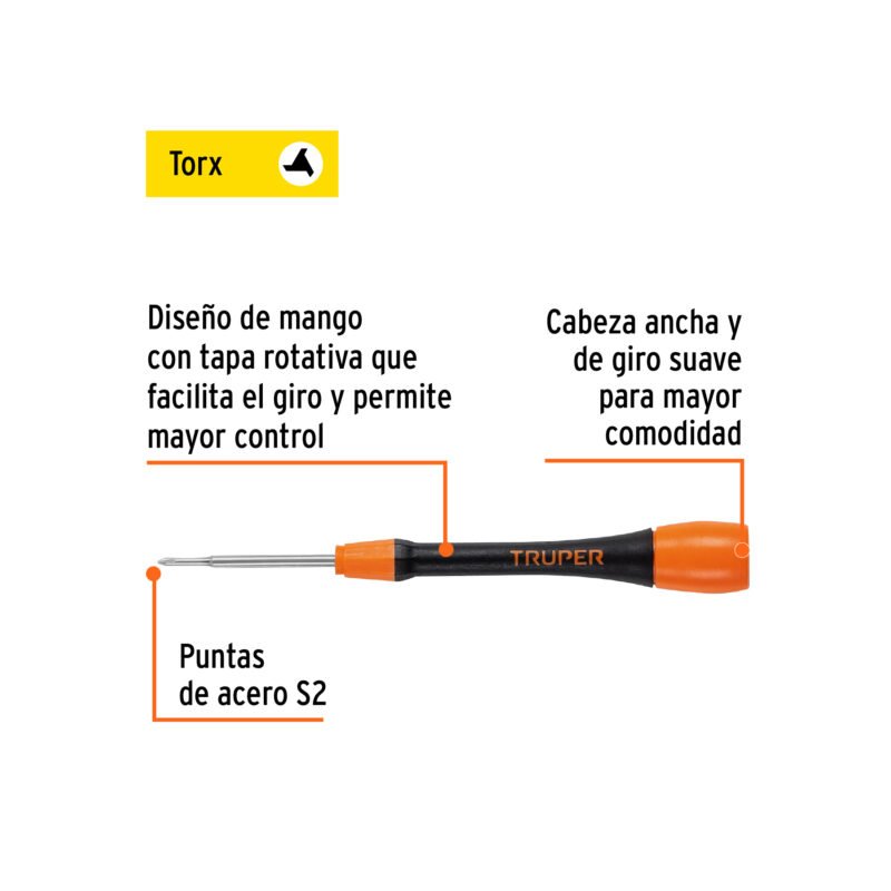 JOY-Y03FC1.jpg Código: 100696 Desarmador de precisión punta triwing Y000 mango ergonómico JOY-Y03