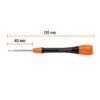Código: 100696 Desarmador de precisión punta triwing Y000 mango ergonómico JOY-Y03