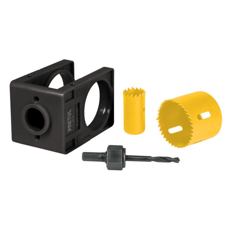 KIT-4P.jpg Código: 26038 Juego de 4 piezas para instalar cerraduras, Pretul KIT-4P