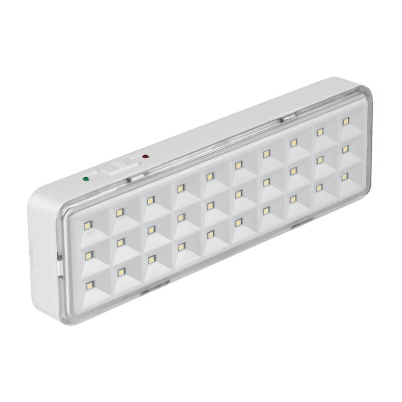 LAE-30.jpg Código: 43007 Lámpara de emergencia de 30 Leds, 220 lm recargable, Volteck LAE-30