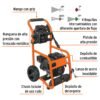 Código: 12908 Hidrolavadora con motor a gasolina, 2,800 PSI, Truper LAGAS-2800