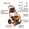 Código: 12909 Hidrolavadora con motor a gasolina, 3,300 PSI, Truper LAGAS-3300