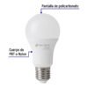 LED-100FBX4FC1.jpg Código: 28007 Pack de 4 lámparas LED A19 14 W (equiv. 75 W), luz de día LED-100FBX4