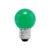 Código: 46027 Lámpara LED tipo bulbo G45 1 W color verde, caja, Volteck LED-1VE