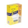 Código: 27210 Pack de 4 lámparas LED A19 8 W (equiv. 60 W), luz cálida LED-60CBX4