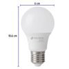 Código: 28005 Pack de 4 lámparas LED A19 8 W (equiv. 60 W), luz de día LED-60FBX4