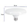 Código: 45631 Lámpara LED tipo OVNI 18 W (equiv. 125 W), luz cálida, caja LEDCI-120C