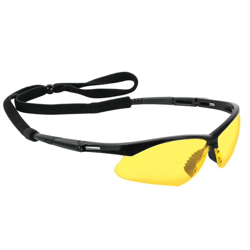 LESP-SA.jpg Código: 15174 Lentes seguridad ambar antiempaño c/cordón ajustable, Sport LESP-SA