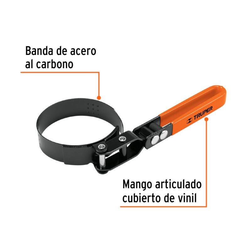 Código: 14515 Llave de banda metálica 2-1/2' a3-1/4' para filtro de aceite LF-5