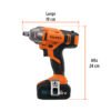 Código: 101607 Llave de impacto 1/2', 20V, 133 lb/ft, 1 batería 4Ah, PRO LIMI-20A