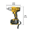 Código: 28268 Llave de impacto 1/2', 20V, 155 lb/ft, 1 batería 4Ah, PRETUL LIMI-20P
