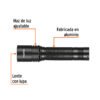 Código: 101381 Linterna LED recargable, de aluminio, 340 lm, TRUPER LIRA-130