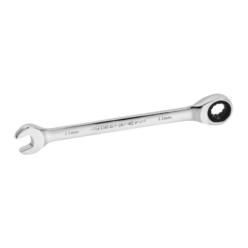 LL-2011MX.jpg Código: 13620 Llave combinada con matraca 11mm x 160 mm largo, Expert LL-2011MX