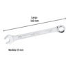 LL-2012MPFC2.jpg Código: 21906 Llave combinada 12 mm x 160 mm de largo, Pretul LL-2012MP