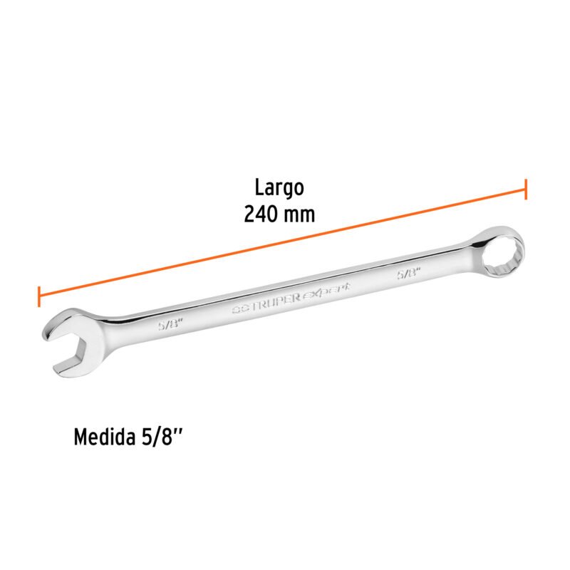 Código: 15596 Llave combinada extralarga 5/8' x 240 mm de largo, Expert LL-2020