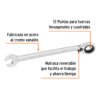 Código: 13768 Llave combinada matraca reversible 24mmx330 mm largo, Expert LL-2024MXR