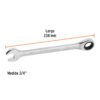 Código: 15741 Llave combinada con matraca 3/4' x 238 mm largo, Expert LL-2024X
