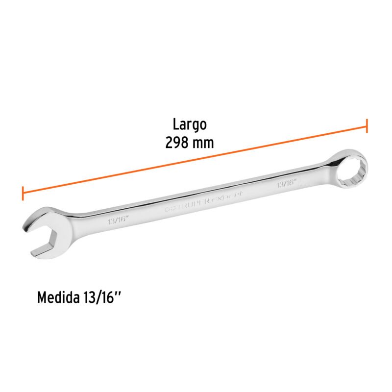 Código: 15599 Llave combinada extralarga 13/16' x 298 mm de largo, Expert LL-2026
