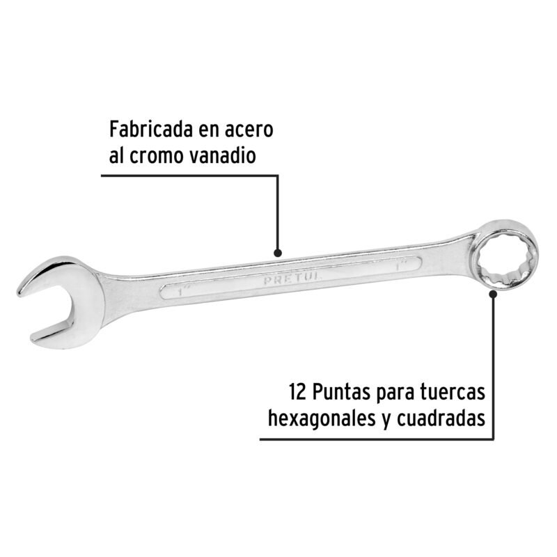 Código: 21892 Llave combinada 1' x 290 mm de largo, Pretul LL-2032P
