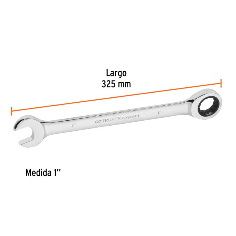 LL-2032XFC2.jpg Código: 13618 Llave combinada con matraca 1' x 325 mm largo, Expert LL-2032X