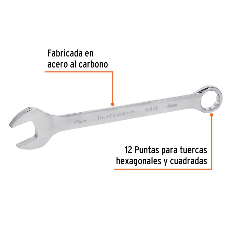 LL-2041MFC1.jpg Código: 13822 Llave combinada extralarga 41 mm x 483 mm de largo, Expert LL-2041M