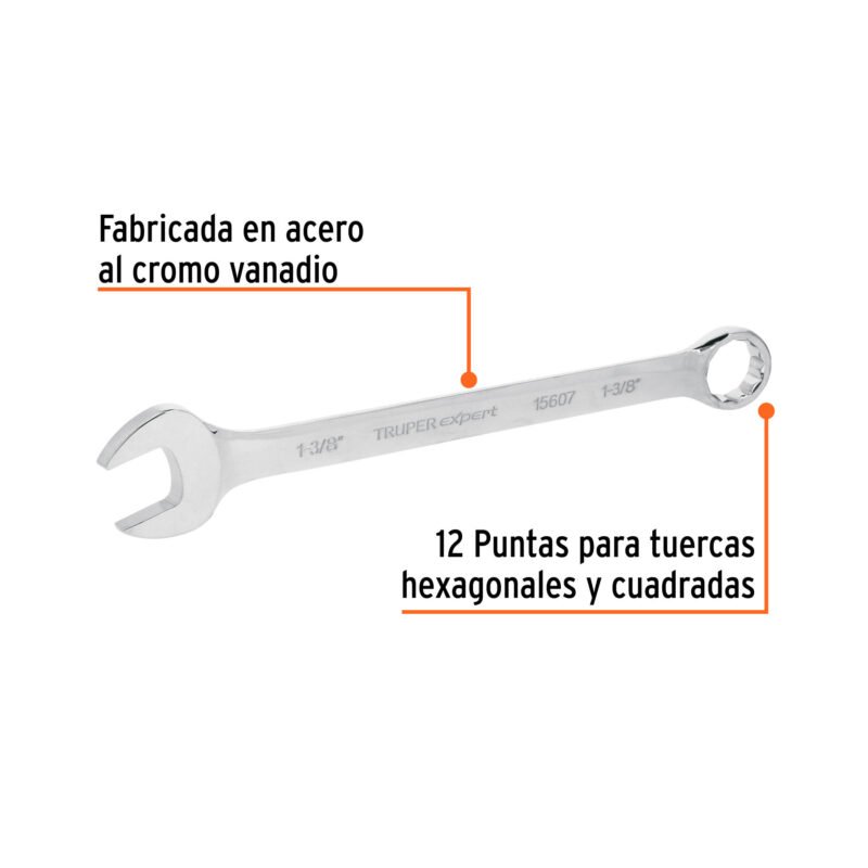 Código: 15607 Llave combinada extralarga 1-3/8' x 454 mm de largo, Exper LL-2044