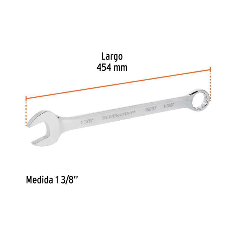 Código: 15607 Llave combinada extralarga 1-3/8' x 454 mm de largo, Exper LL-2044