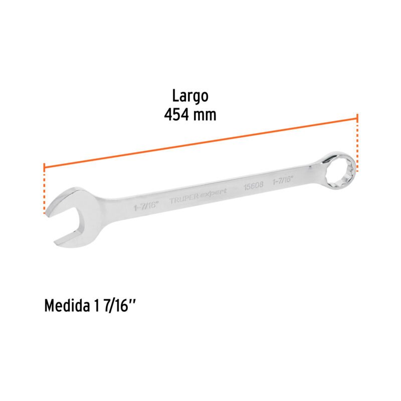 Código: 15608 Llave combinada extralarga 1-7/16' x 454 mm de largo, Expert LL-2046